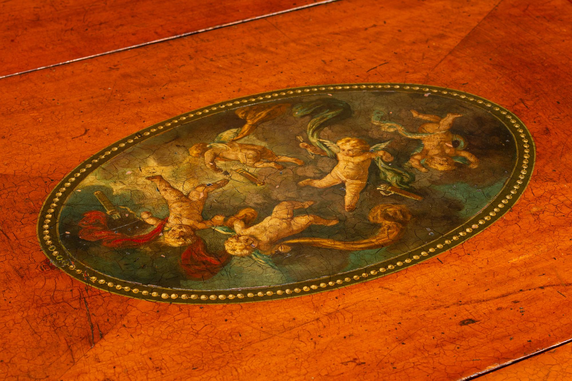 An Early Edwardian Painted Mahogany Pembroke Table