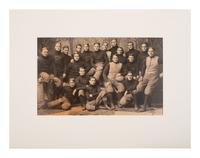 [SPORTS - FOOTBALL]. Large format photograph of the Princeton Tigers football team. 1899.