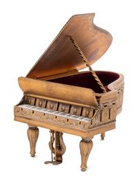 A Viennese Enameled Miniature Piano