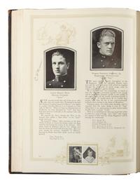 [WORLD WAR II]. US Naval Academy pin for 1923 and submariner's pin belonging to Carl K. Zimmerman, plus 1923 Lucky Bag belonging to J.B. Renn.