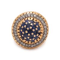CONVERTIBLE YELLOW GOLD, DIAMOND AND GEMSTONE RING