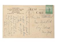 [SLAVERY & ABOLITION]. Postcard featuring Elijah Green, "One of the Few Ex-Slaves Living 1941." [Charleston, SC], ca 1942.