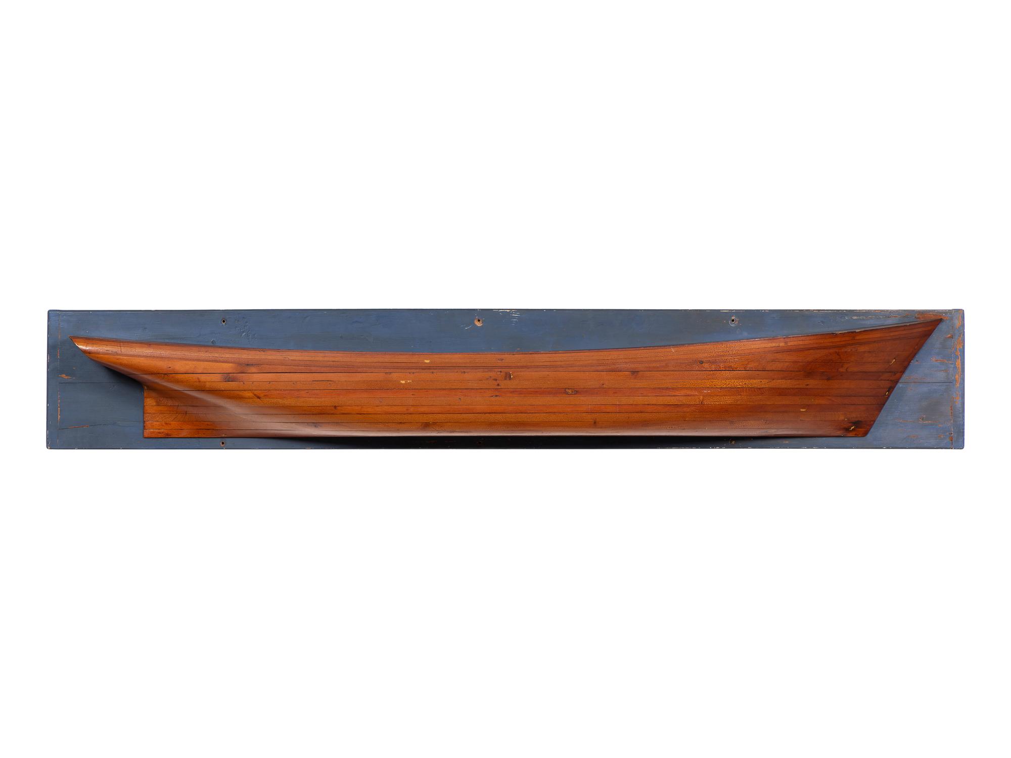 A Mounted Half Hull Model