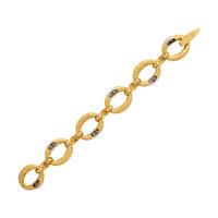 Frattini, Yellow Gold and Diamond Bracelet and Earrings