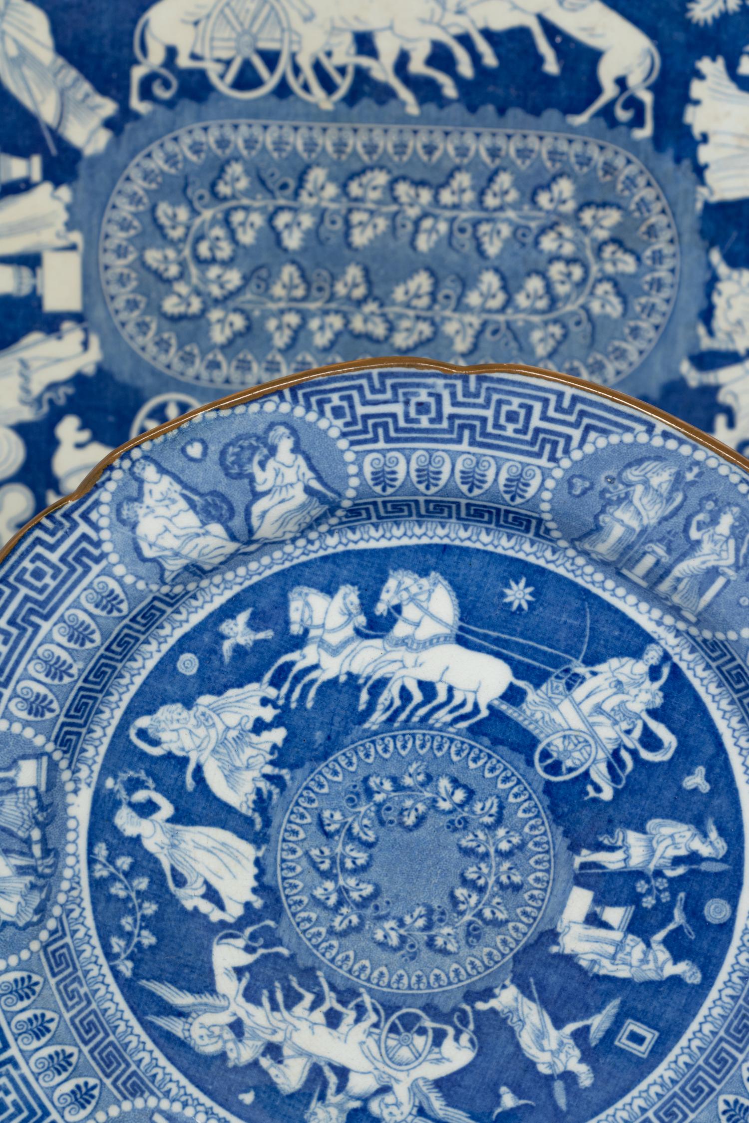 An English Etruscan Transferware Dinner Service