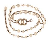 Chanel Faux Pearl Chain Belt