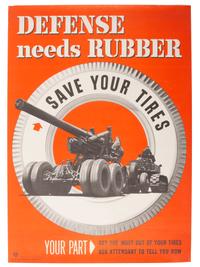[WORLD WAR II]. A group of 4 posters encouraging home front efforts including production, aid, and conservation, comprising: