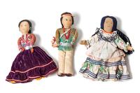 Group of Three Navajo Dolls