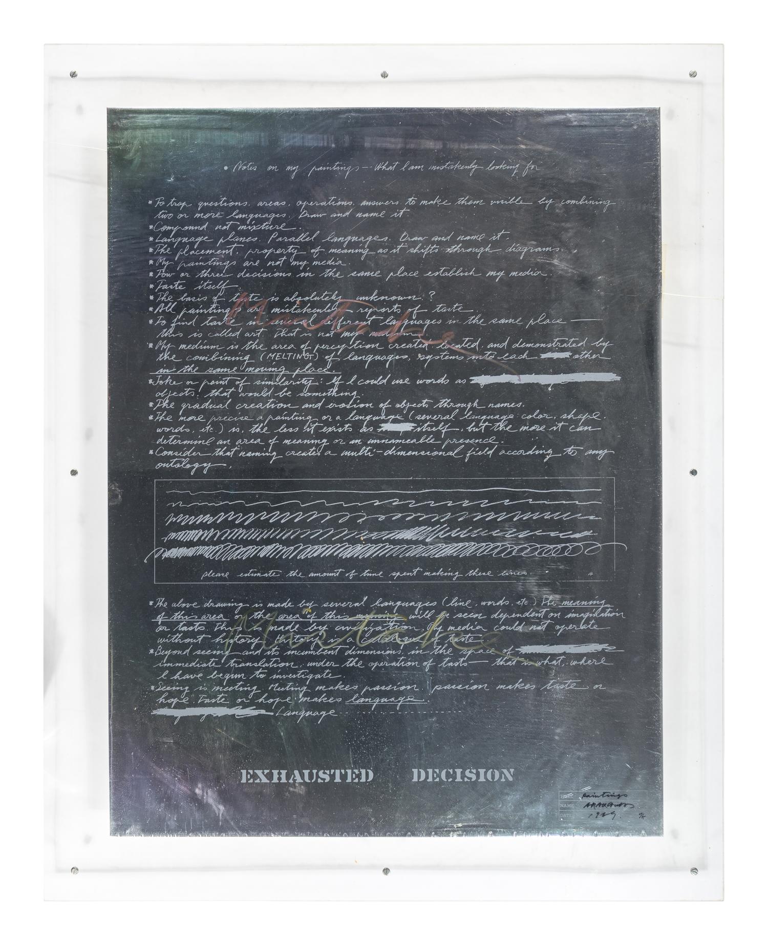 Paintings , 1969