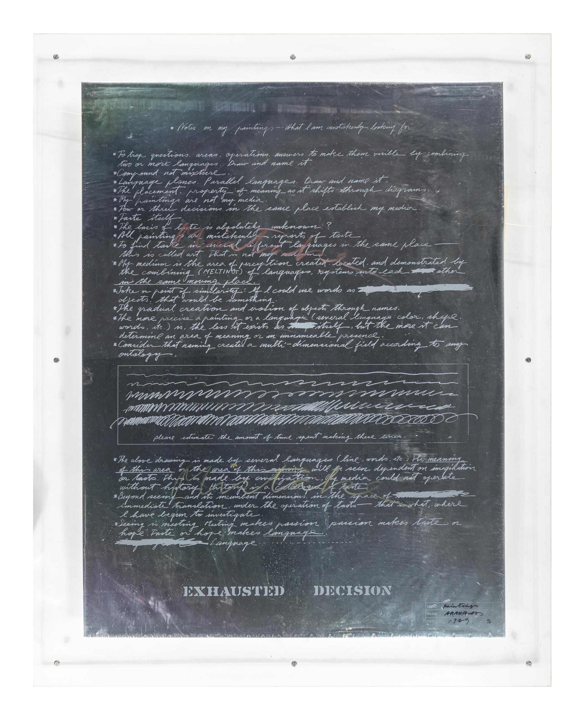 Paintings , 1969
