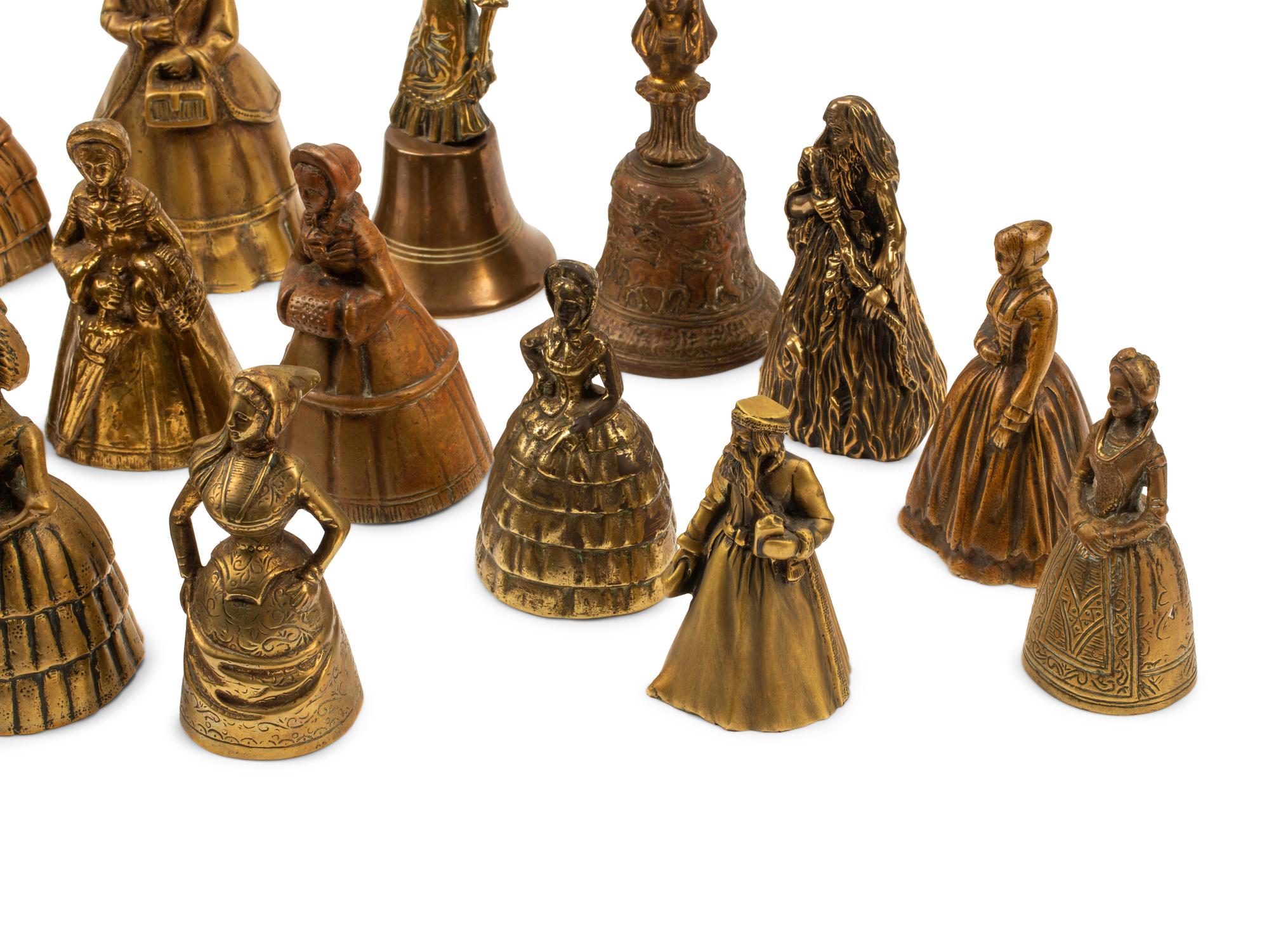 A Collection of Twenty Continental Bronze Bells