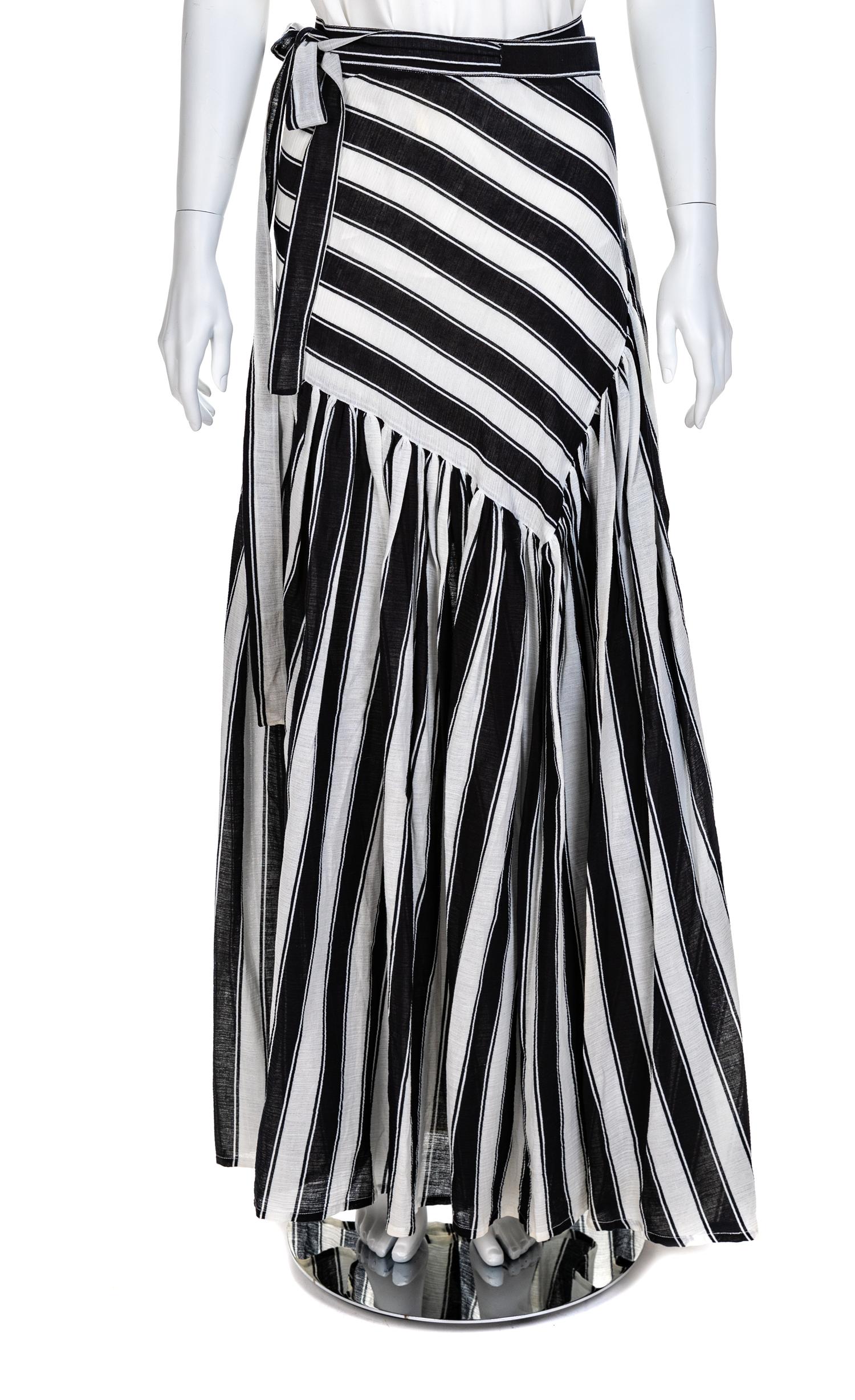 Saint Laurent Rive Gauche Wrap Dress or Skirt, 1980-90s Size label: 40