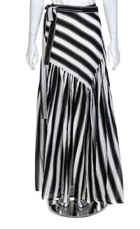 Saint Laurent Rive Gauche Wrap Dress or Skirt, 1980-90s Size label: 40