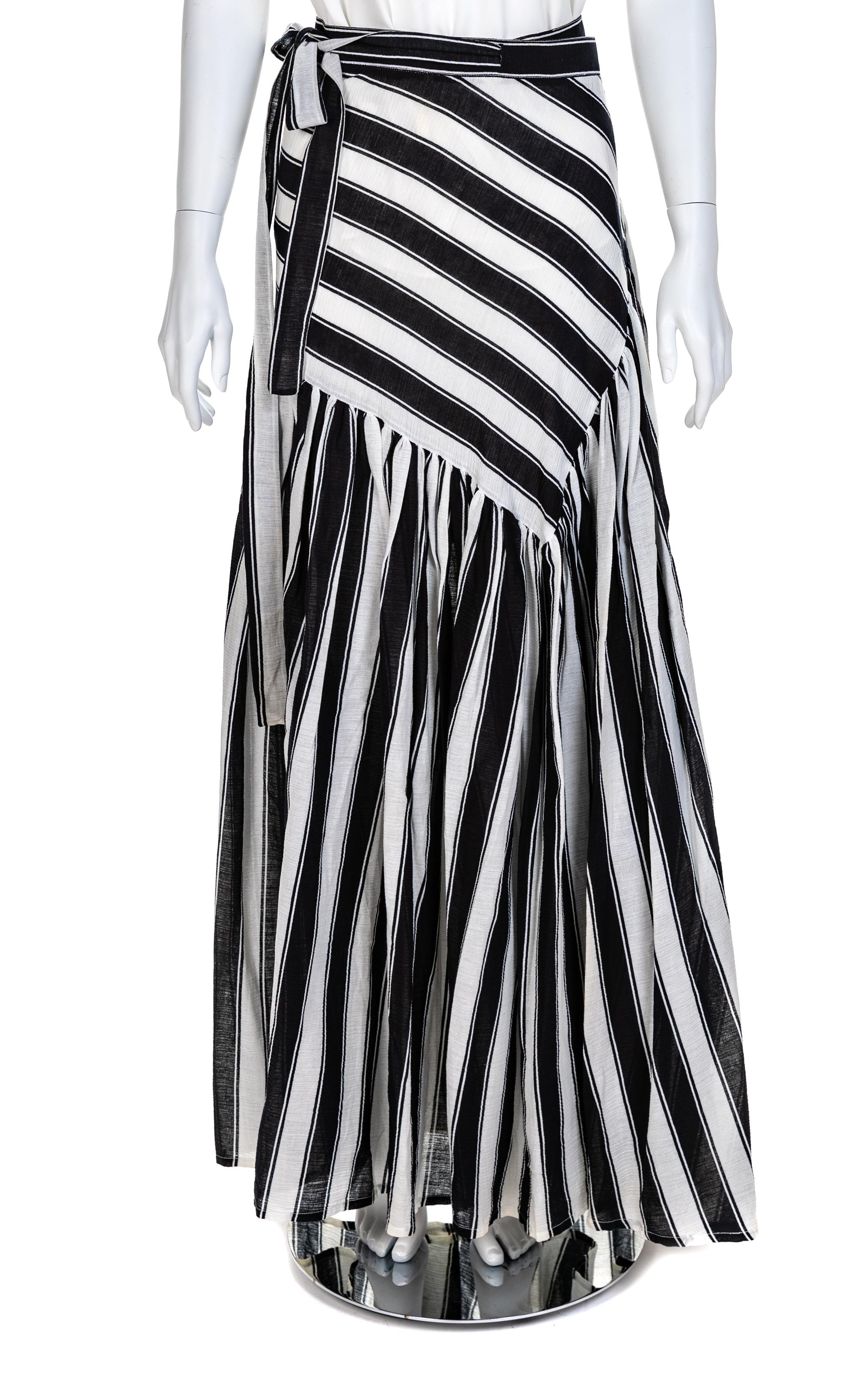 Saint Laurent Rive Gauche Wrap Dress or Skirt, 1980-90s Size label: 40