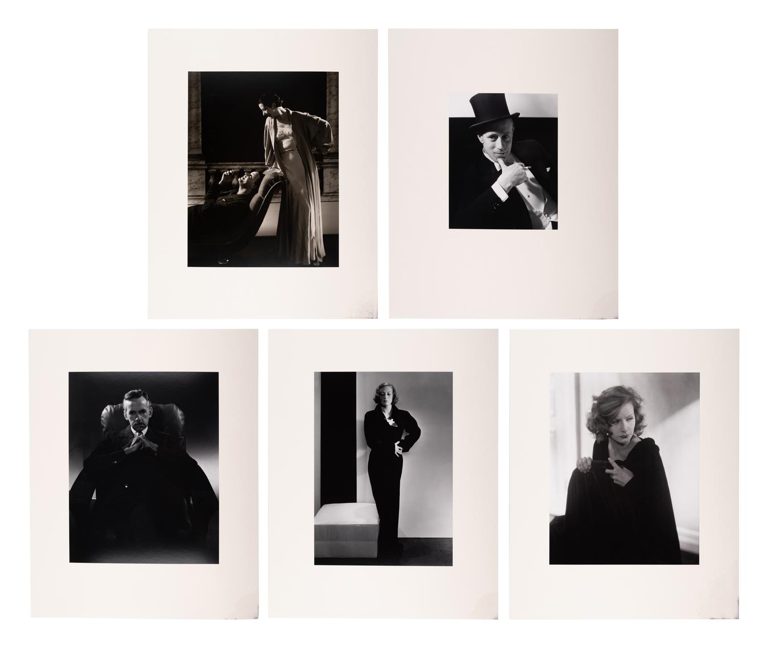 A group of five photographs (from In The Studio printed by George Tice with labels signed by George Tice and Joanna Steichen)