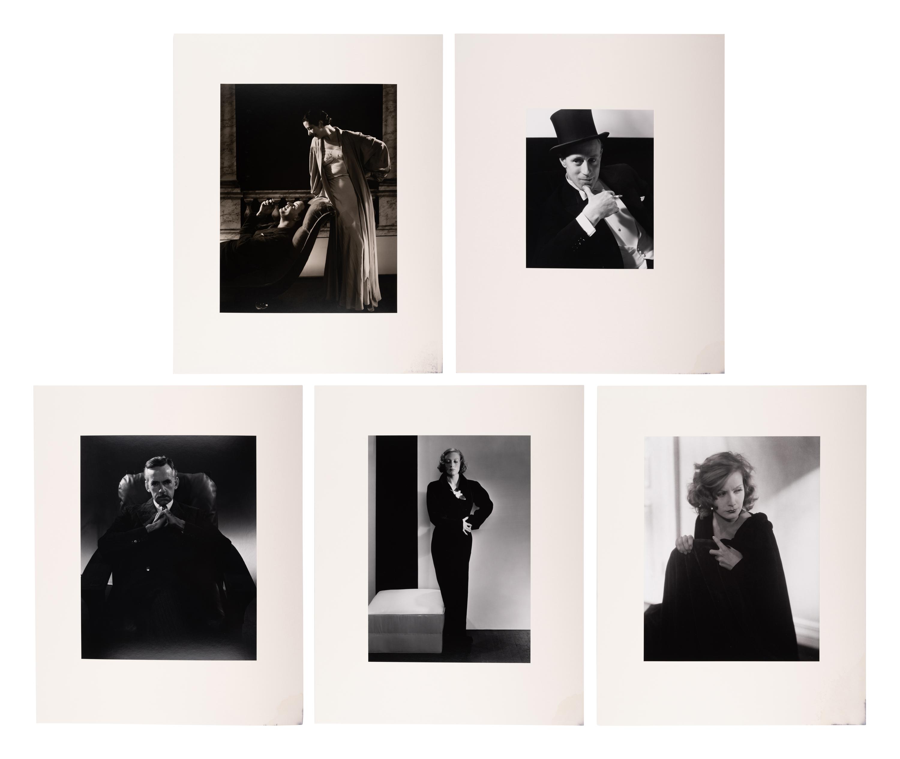 A group of five photographs (from In The Studio printed by George Tice with labels signed by George Tice and Joanna Steichen)
