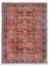 A Heriz Wool Rug 9 feet 10 inches x 7 feet 10 inches. — FIRST HALF 20TH CENTURY