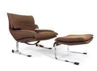 Onda Lounge Chair and Ottoman Saporiti, Italy