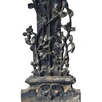 A Cast Iron Crucifix 27.5" W x 5" D x 55" H — France, Circa 1900
