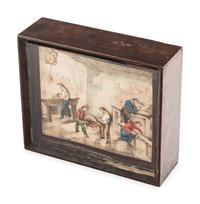 A Mechanical Box Depicting Carpenters