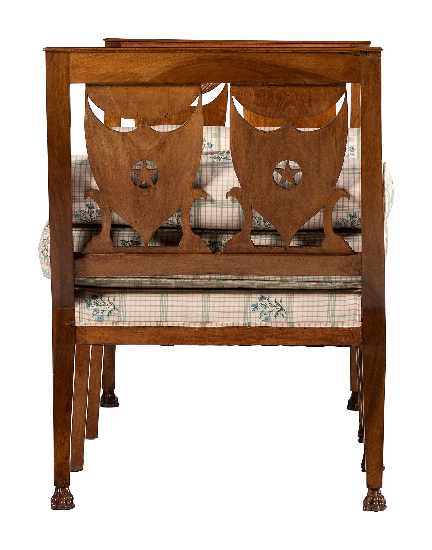 A Russian Neoclassical Style Chestnut Daybed