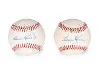 A Group of Harmon Killebrew Signed Autograph Items Including Two Baseballs and Bat,