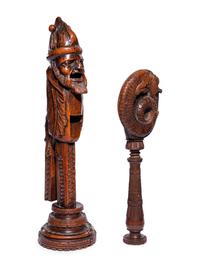 A Continental Boxwood Lever-Action Nutcracker