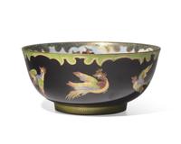 A Wedgwood Lustreware 'Crane and Rock' Imperial Bowl