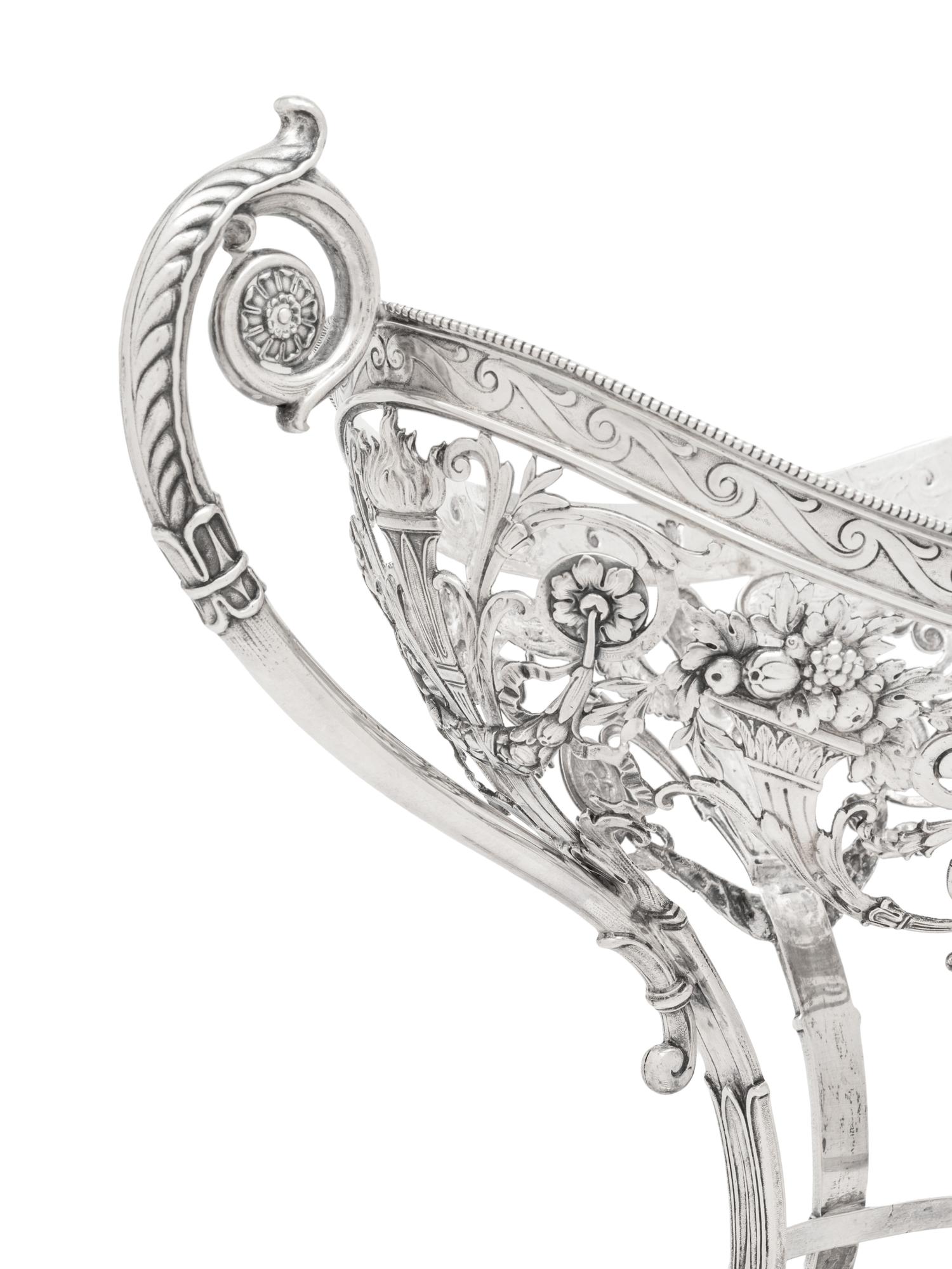 A German Silver Centerpiece Basket