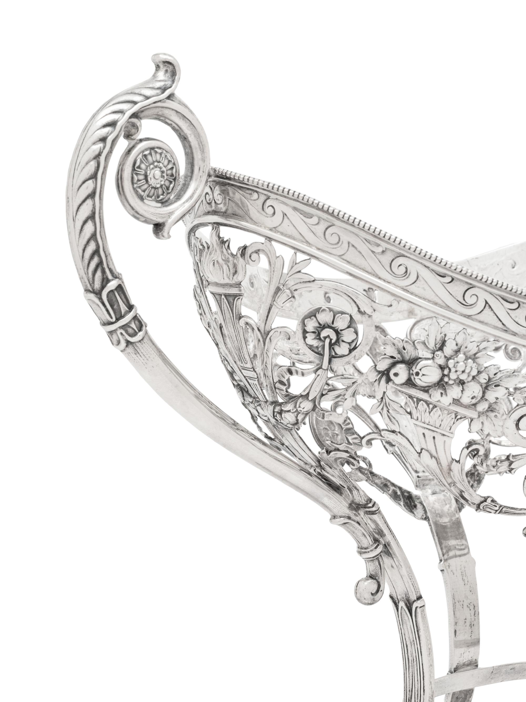 A German Silver Centerpiece Basket