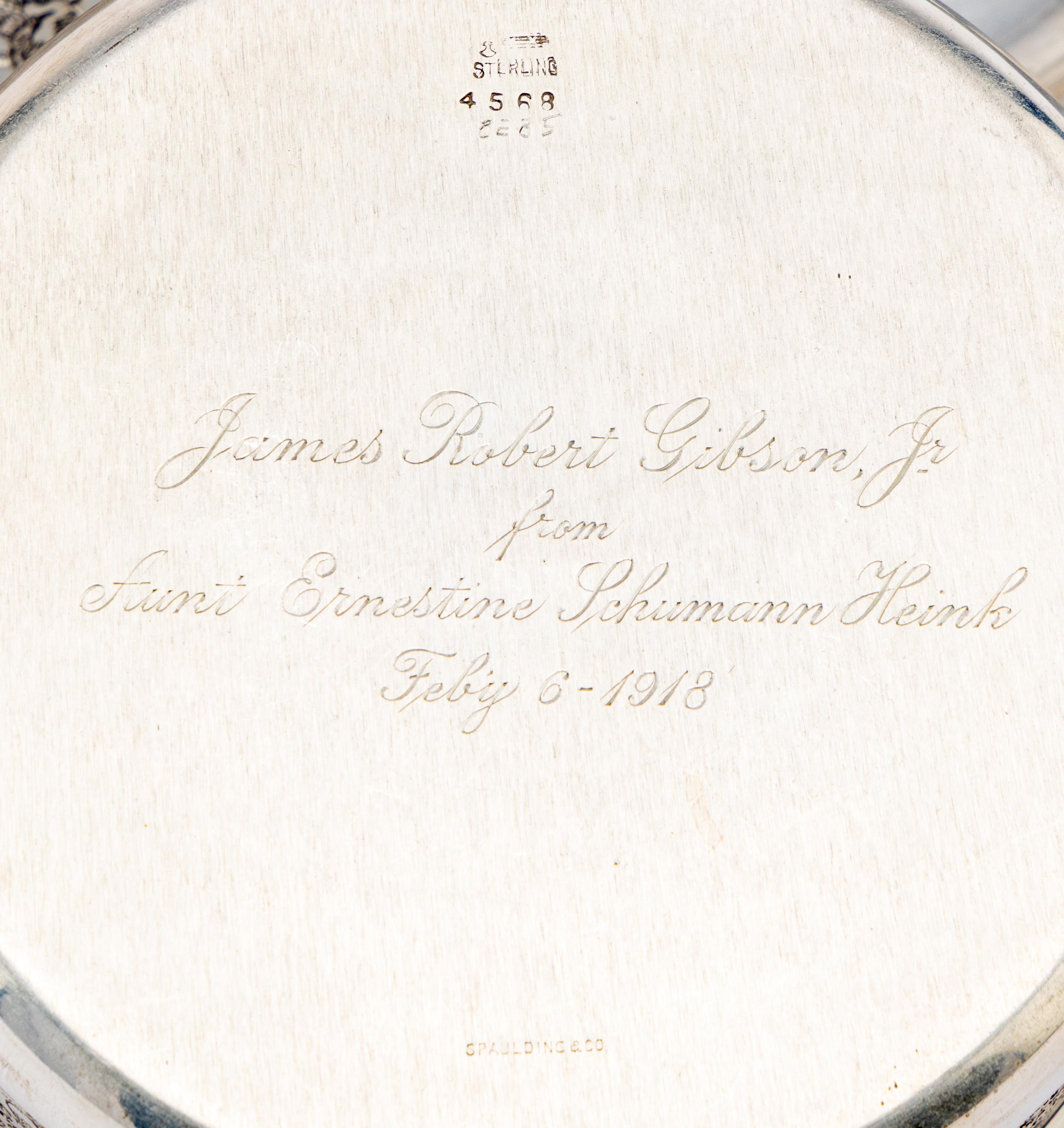 An American Silver Children's Bowl and Underplate