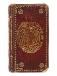 [MINIATURE BOOK]. -- [ROOSEVELT, Franklin D. (1882-1945), his copy]. EPICTETUS (ca 50-135). -- SNECANUS, Johannes Daniel (ca 1580-1655). Epicteti Enchiridion, et Cebetis Tabula. Rotterdam: Arnoldi Leers, 1654.