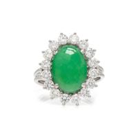 JADE AND DIAMOND RING