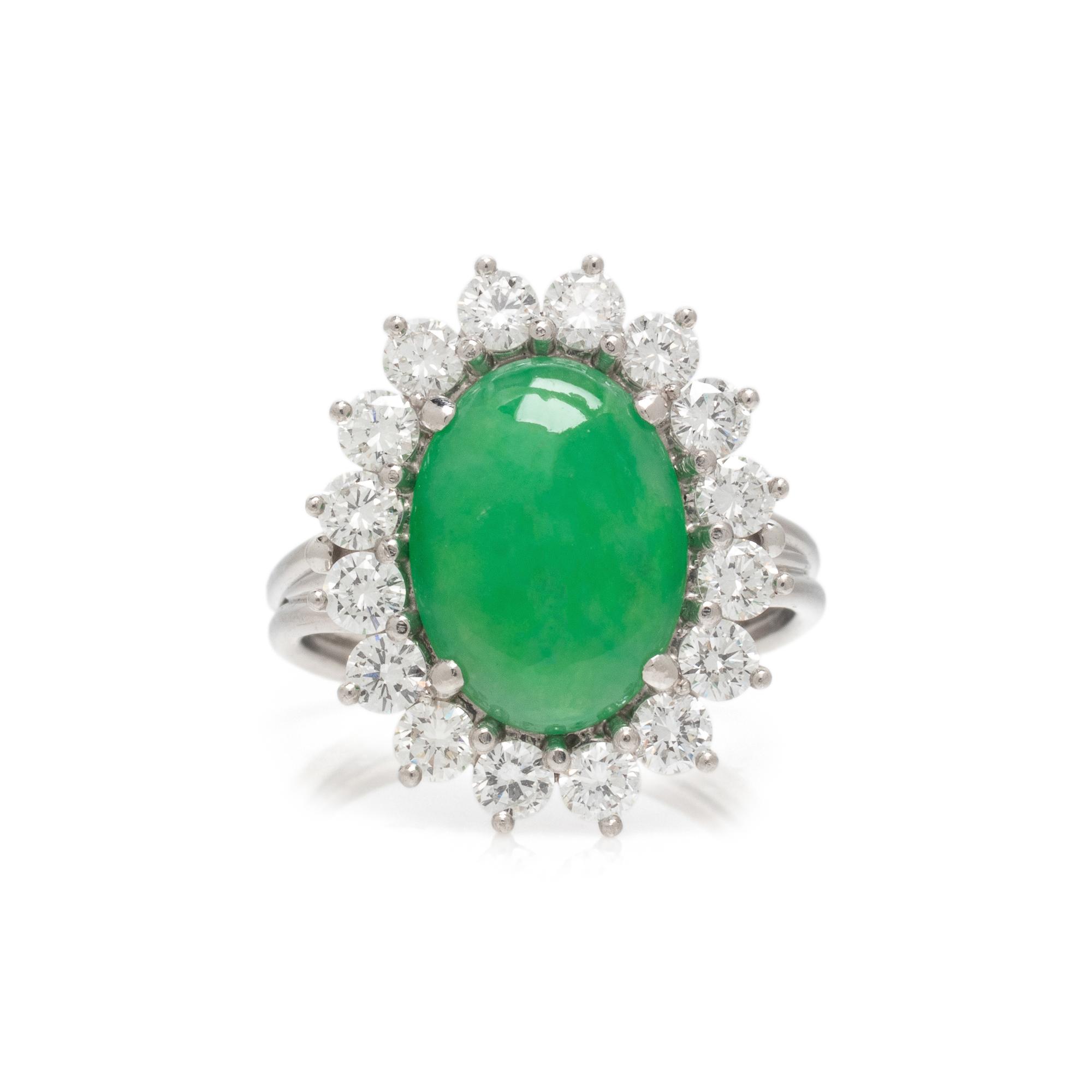 JADE AND DIAMOND RING
