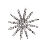 DIAMOND STARBURST BROOCH