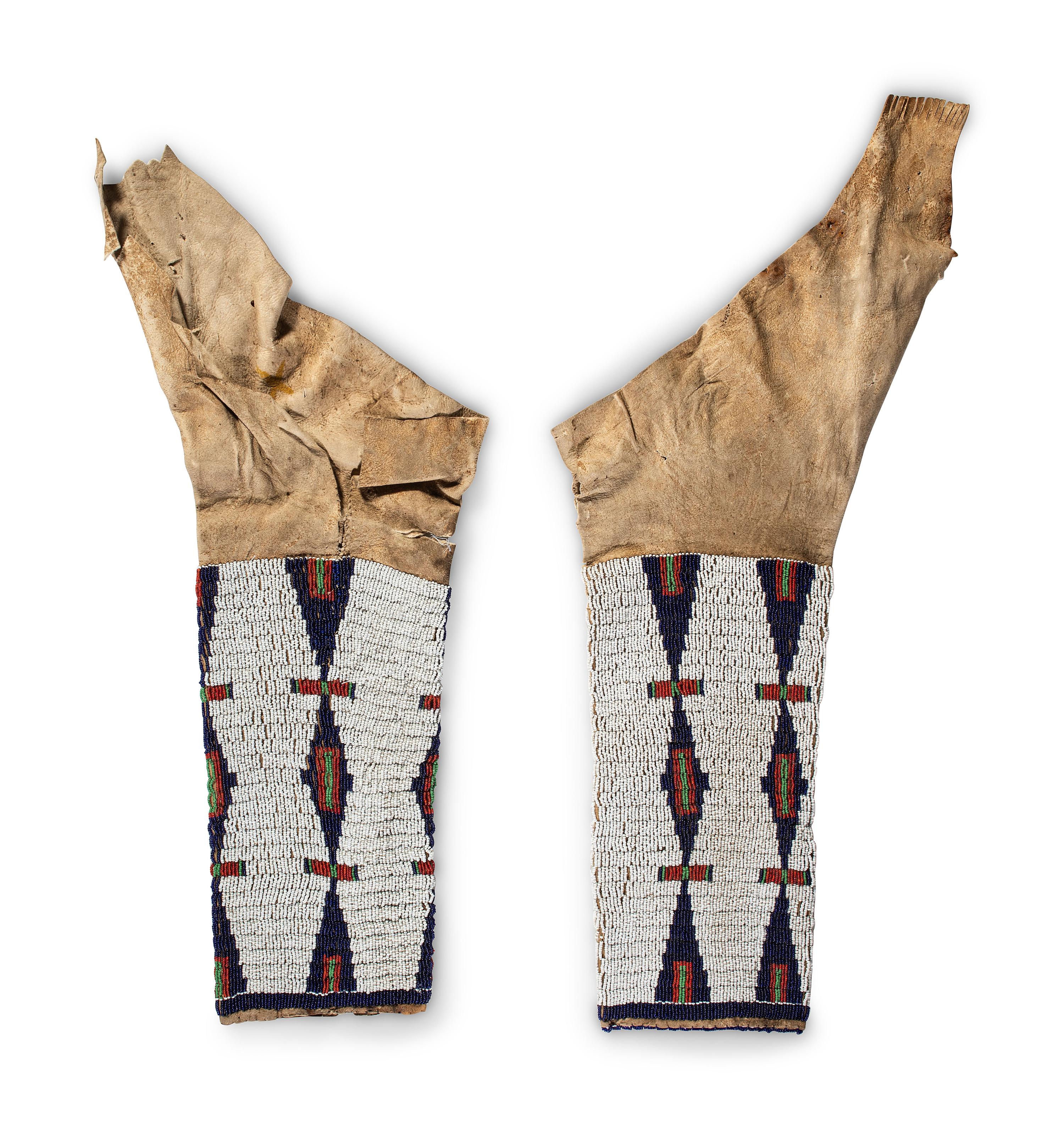 Central Plains Beaded Hide Leggings