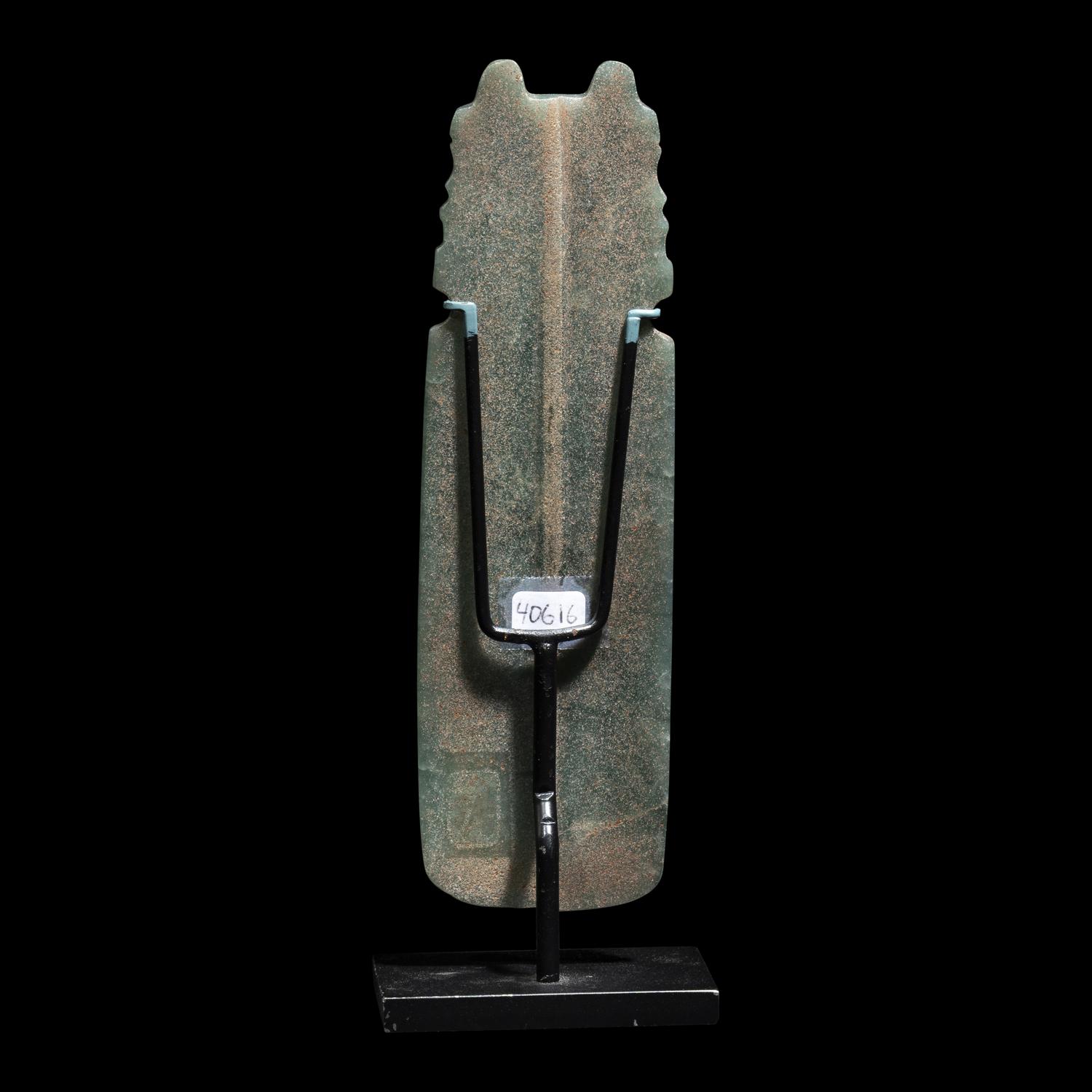 A Costa Rican Jade Axe Pendant