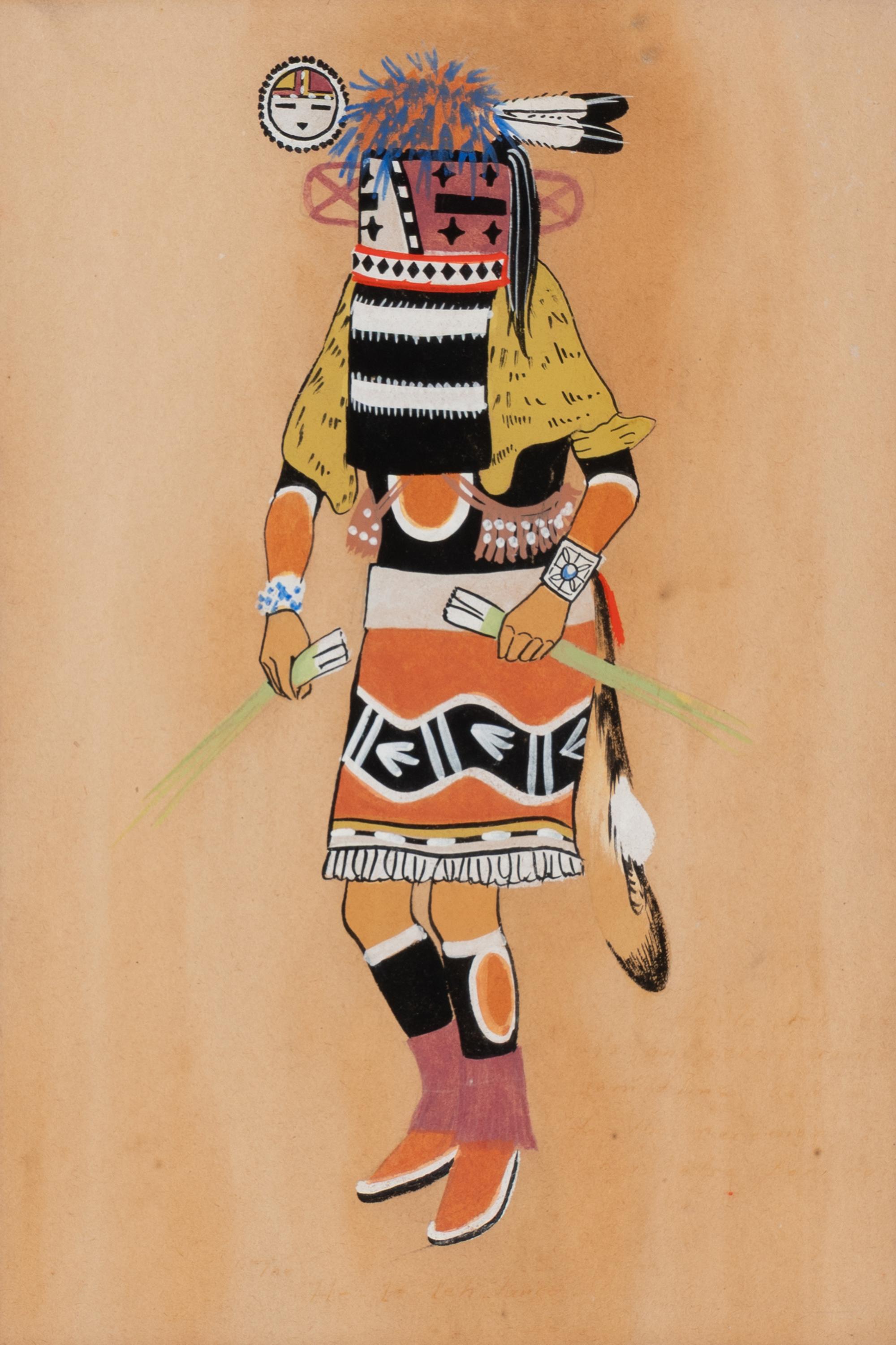 Series of Katsina Paintings tempera on paper