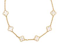 VAN CLEEF & ARPELS, MOTHER-OF-PEARL 'VINTAGE ALHAMBRA' NECKLACE