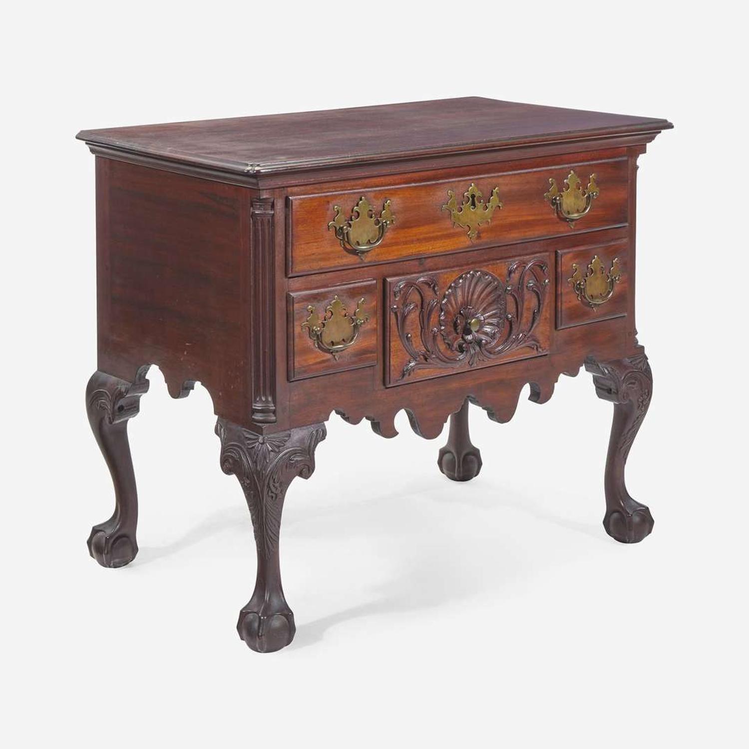 A Chippendale carved mahogany dressing table Circle of the 'Garvan' carver, Philadelphia, PA, circa 1770