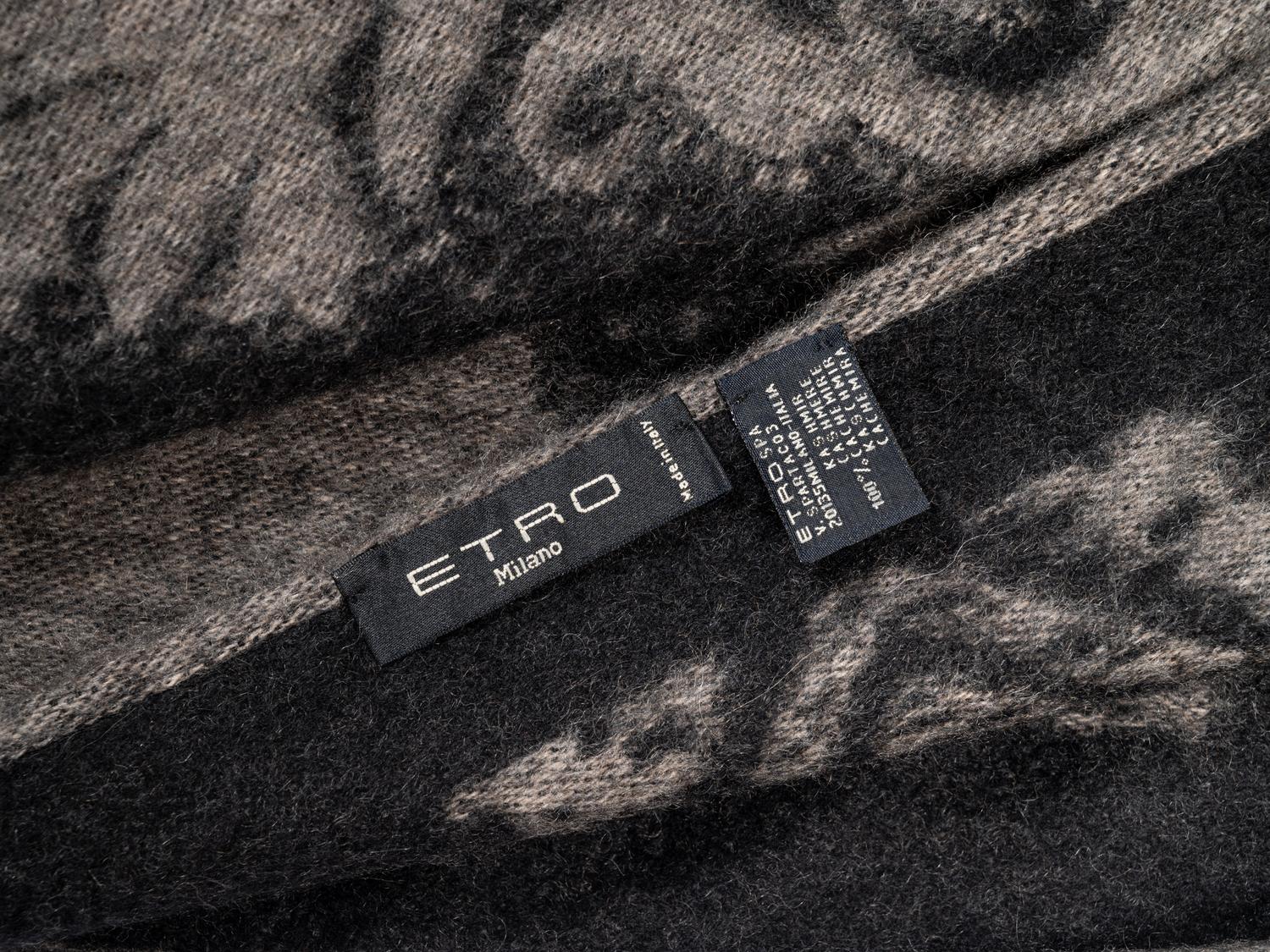 Three Designer Wrap Pieces: One Etro, One Hermès, and One Loro Piana