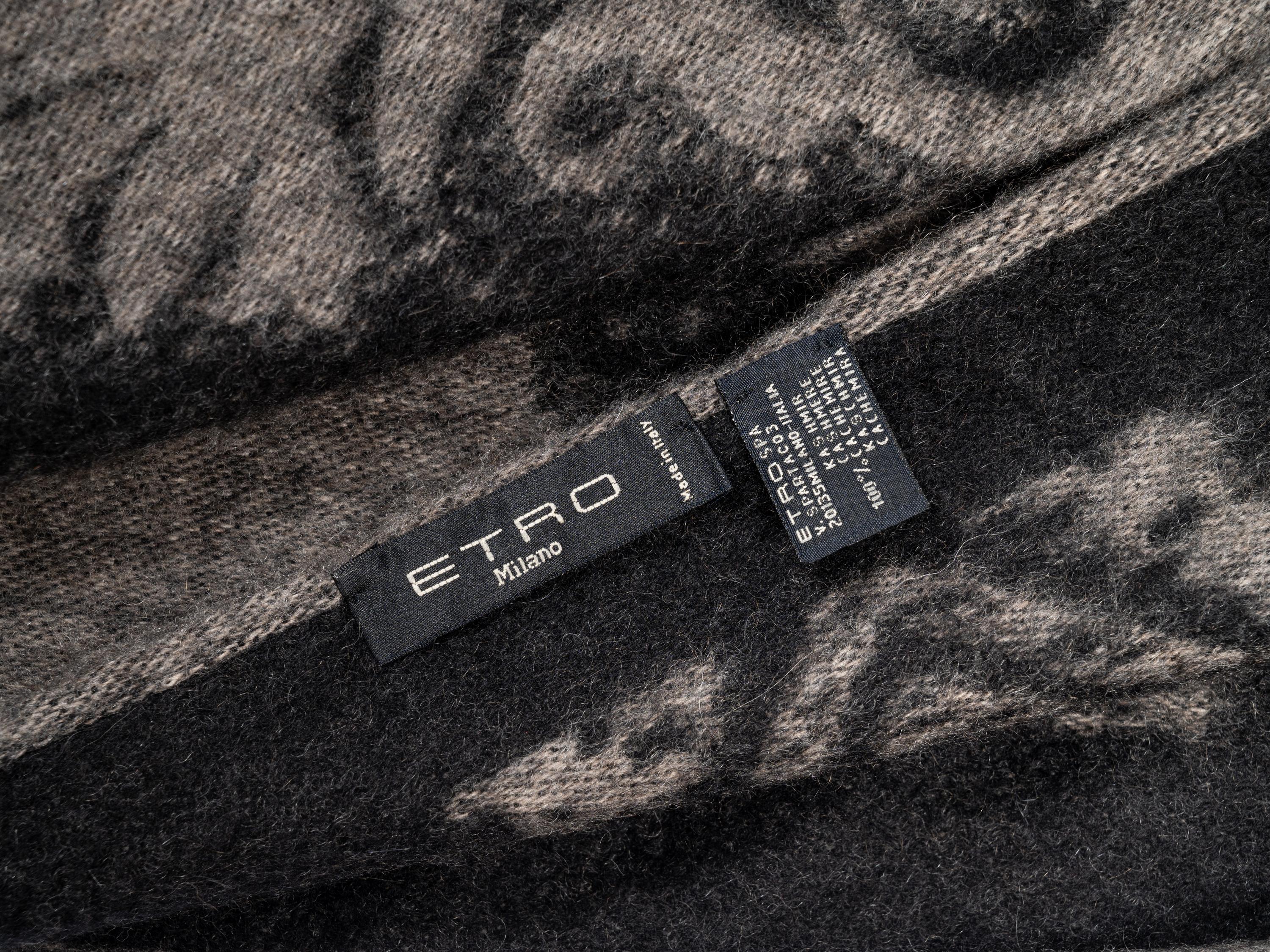Three Designer Wrap Pieces: One Etro, One Hermès, and One Loro Piana