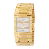 PIAGET, REF. 80327K81 'DANCER' 18K YELLOW GOLD WATCH WITH MOTHER-OF-PEARL AND DIAMOND DIAL, BOX & EXTRA LINK