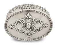 An American Silver Hinged Covered Box