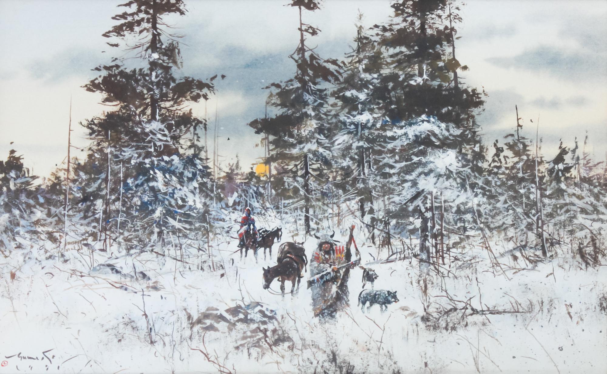 Gregory Sumida, (American, b. 1948), Deer Feast