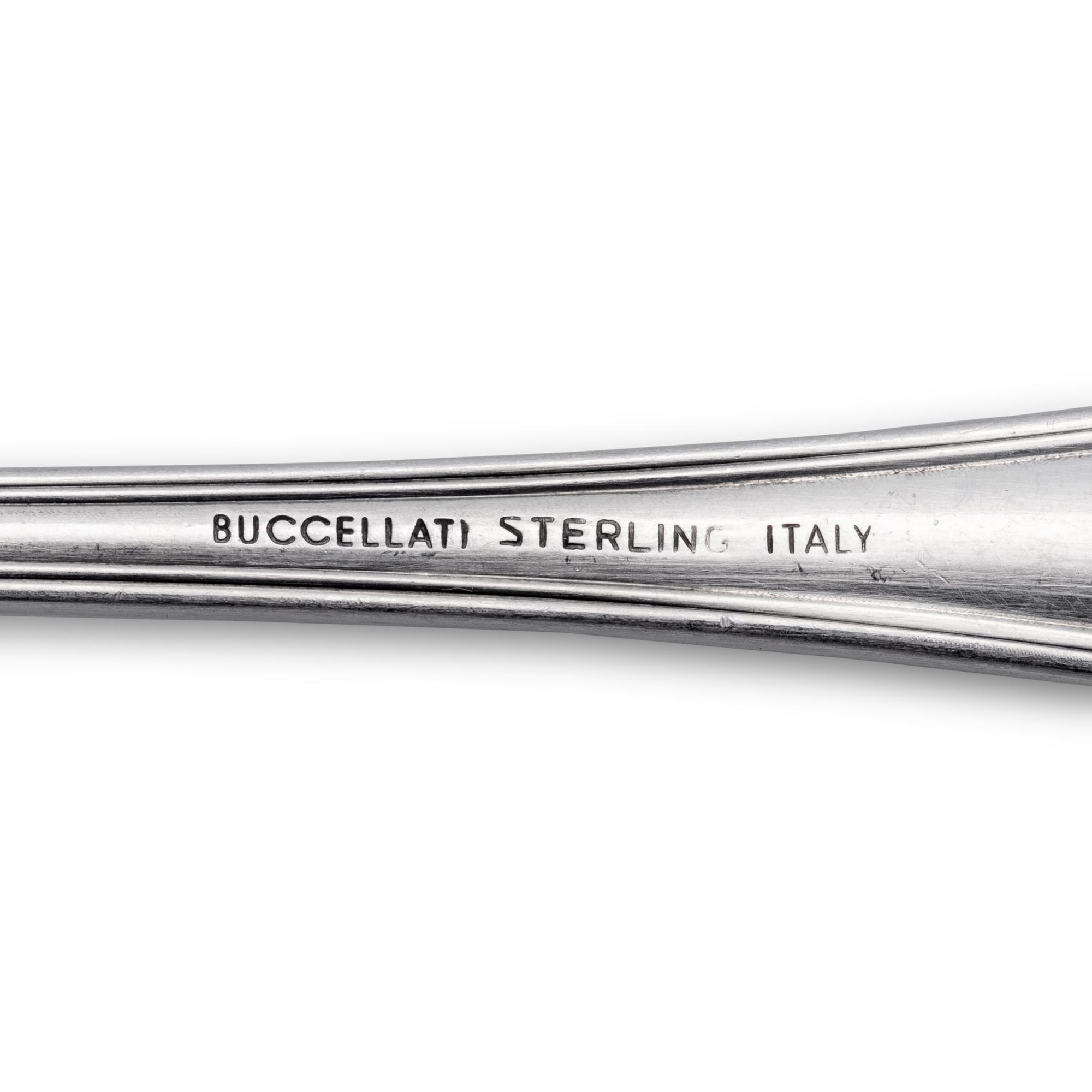 Two Buccellati Partial Silver Flatware Services