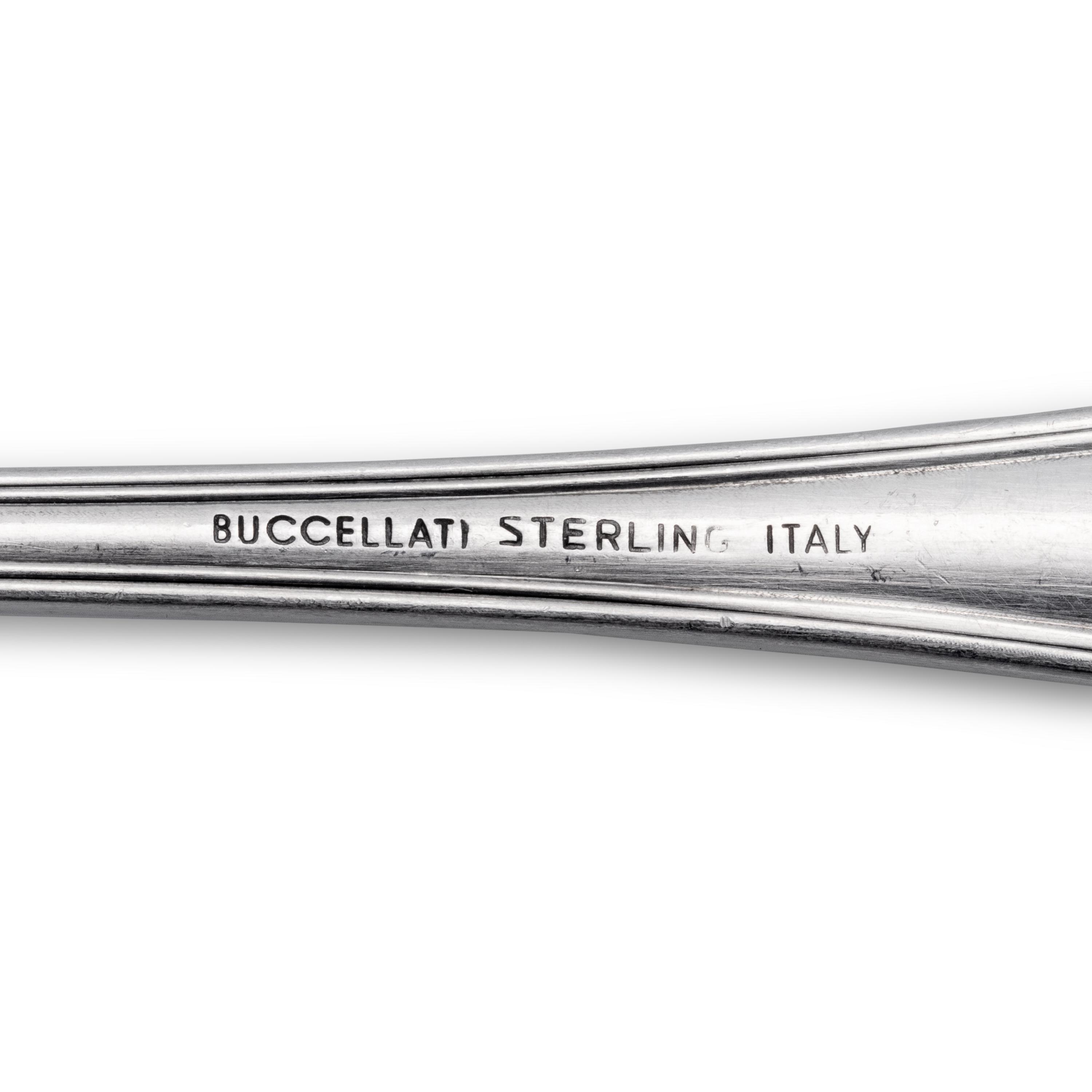 Two Buccellati Partial Silver Flatware Services