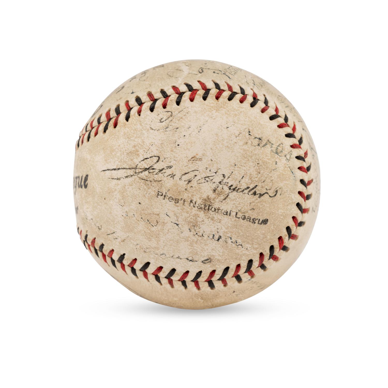 A 1931 World Series Champions St. Louis Cardinals Team Signed Autograph Baseball (Beckett Authentication Services Letter of Authenticity)