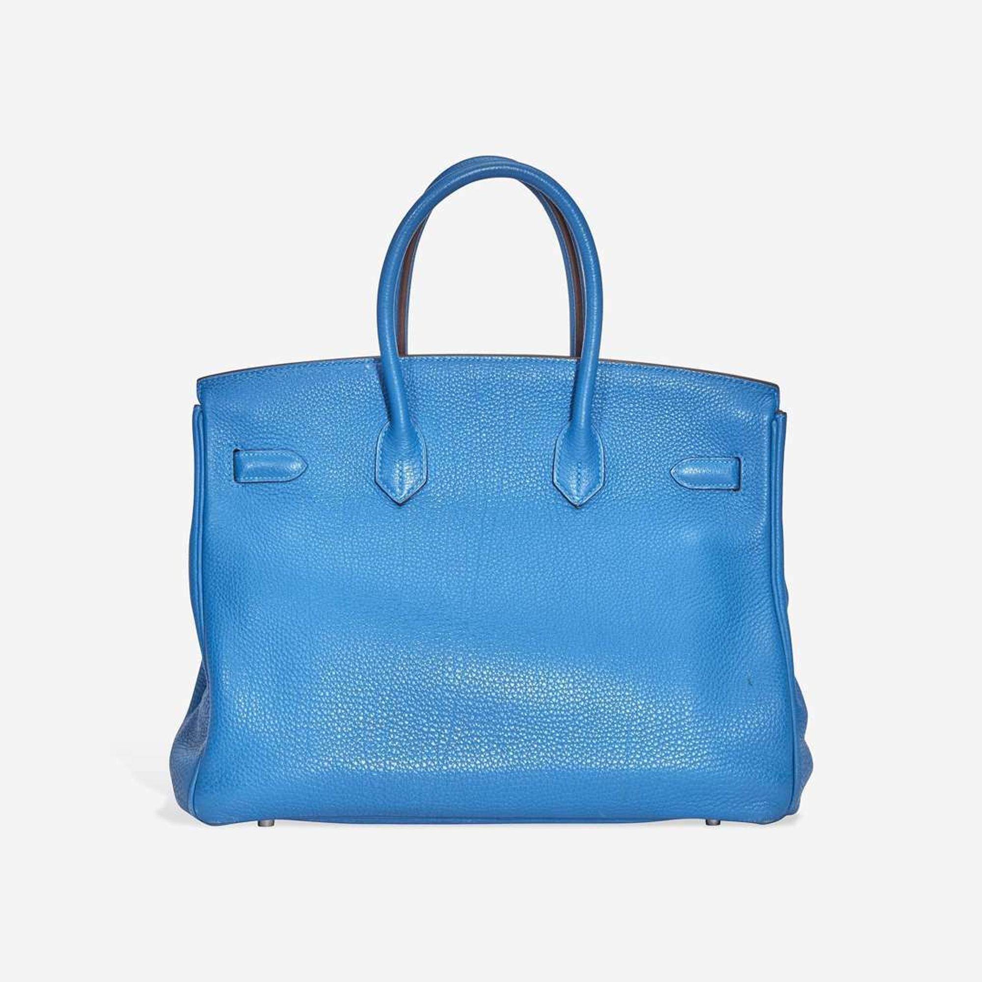 A Mykonos togo leather palladium hardware Birkin 35, Hermès 2011