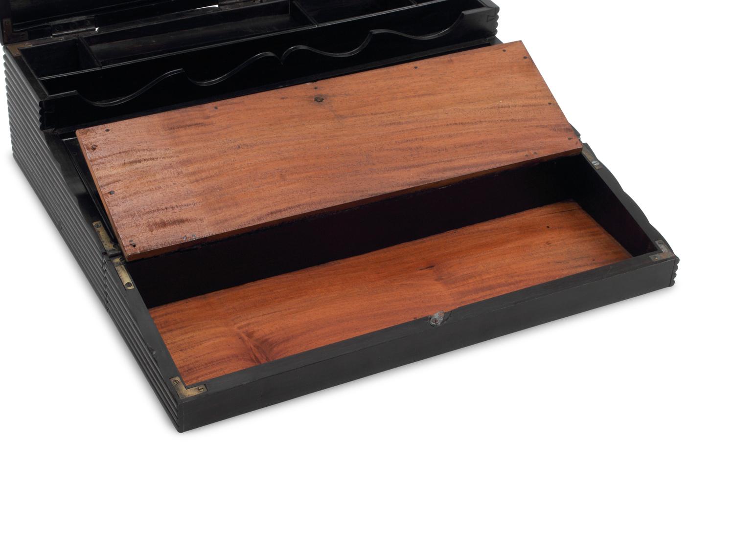 An Anglo-Colonial Ebonized Writing Slope
